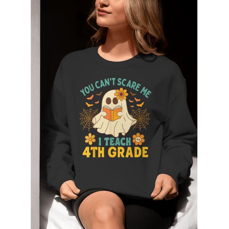 You Can't Scare Me I Teach 4th Grade Halloween Teacher Ghost Women Crewneck Sweatshirt, 4th Grade Teacher Sweatshirts, funny gift You Can't Scare Me I Teach 4th Grade Halloween Teacher Ghost Women Crewneck Sweatshirt, 4th Grade Teacher Sweatshirts, funny gift