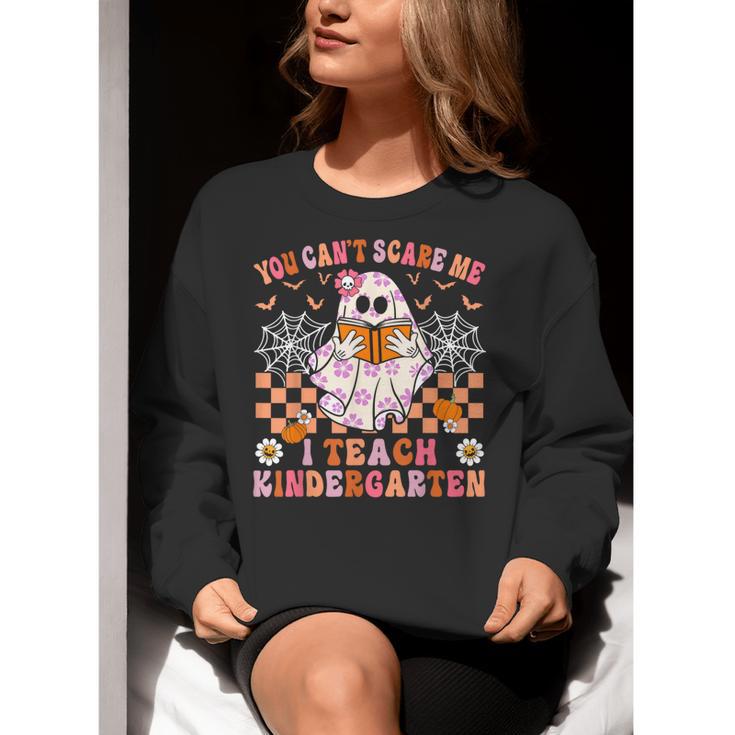 You Cant Scare Me I Teach Kindergarten Teacher Halloween Women Crewneck Sweatshirt, funny gift You Cant Scare Me I Teach Kindergarten Teacher Halloween Women Crewneck Sweatshirt, funny gift