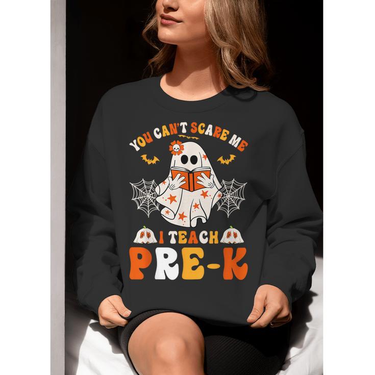 You Cant Scare Me I Teach Pre-K Teacher Halloween Women Crewneck Sweatshirt, funny gift You Cant Scare Me I Teach Pre-K Teacher Halloween Women Crewneck Sweatshirt, funny gift