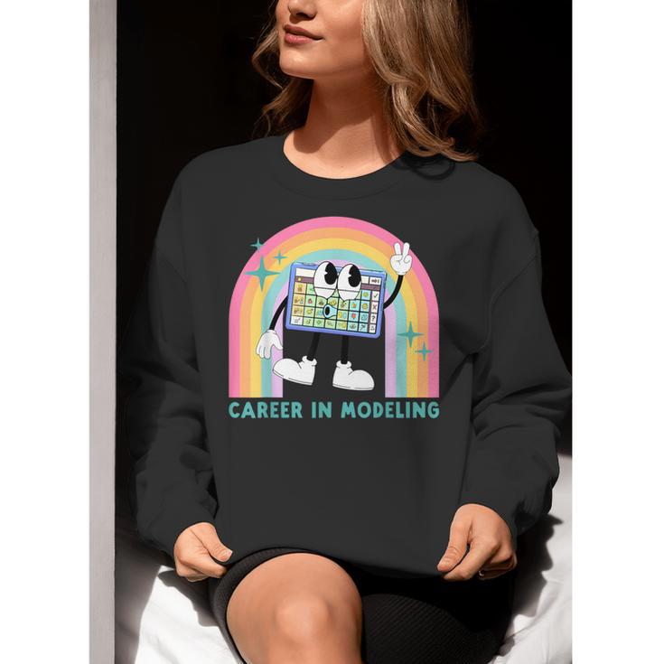 Career In Modeling AAC Teacher SLP SPED Communication Autism Women Crewneck Sweatshirt, funny gift Career In Modeling AAC Teacher SLP SPED Communication Autism Women Crewneck Sweatshirt, funny gift