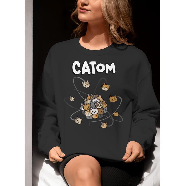 Catom Science Teacher Chemistry Lover Physics School Cat Women Crewneck Sweatshirt, Science Teacher Sweatshirts, funny gift Catom Science Teacher Chemistry Lover Physics School Cat Women Crewneck Sweatshirt, Science Teacher Sweatshirts, funny gift