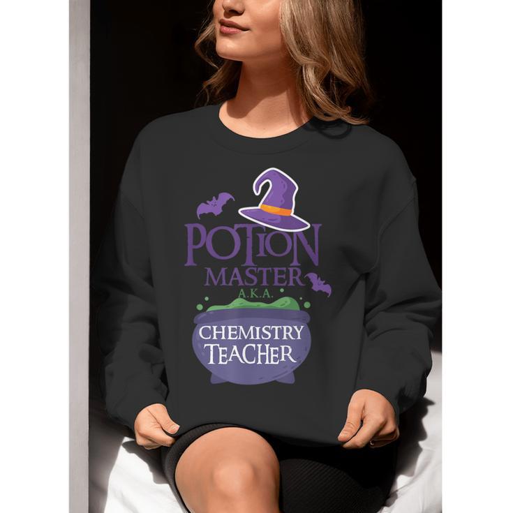 Chemistry Teacher Halloween Shirt School POTION MASTER Women Crewneck Sweatshirt, funny gift