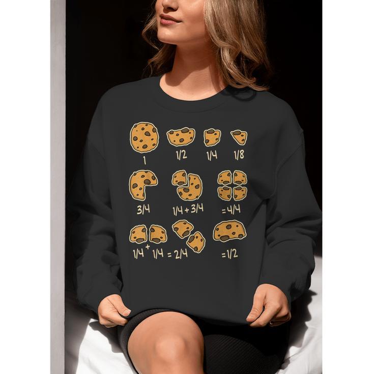 Chocolate Cookie Quick Math Fraction Math Teachers For Men Women Girls Kids Women Crewneck Sweatshirt, funny gift Chocolate Cookie Quick Math Fraction Math Teachers For Men Women Girls Kids Women Crewneck Sweatshirt, funny gift