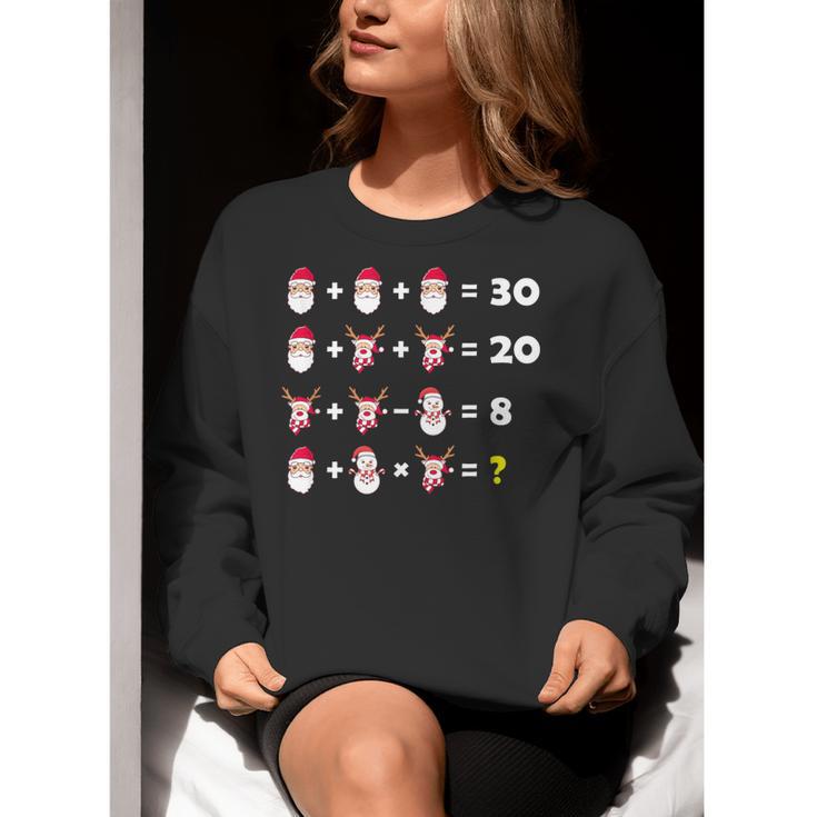 Christmas Math Quiz Teacher Equation Math Teacher Women Crewneck Sweatshirt, funny gift Christmas Math Quiz Teacher Equation Math Teacher Women Crewneck Sweatshirt, funny gift