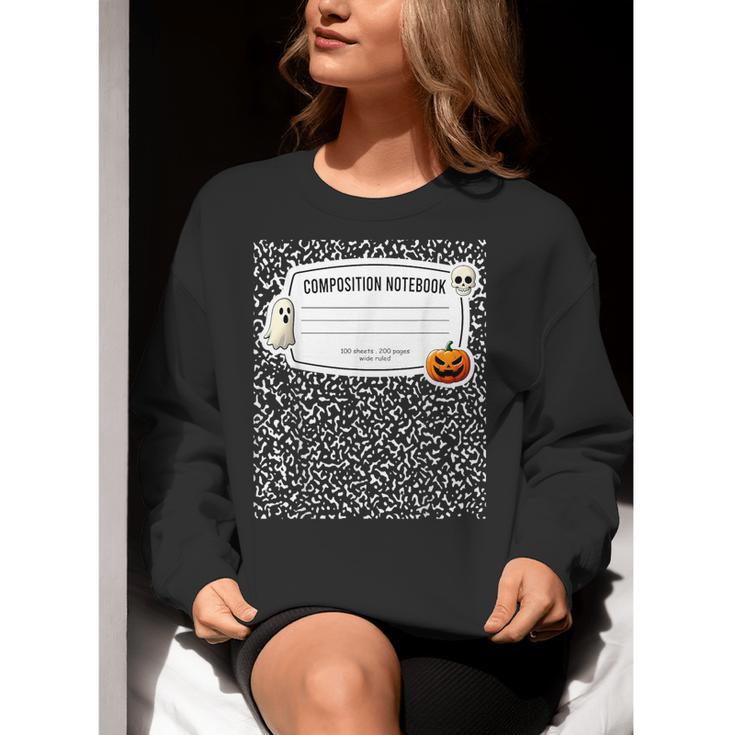 Composition Notebook Costume Adult Halloween For Teachers Women Crewneck Sweatshirt, funny gift Composition Notebook Costume Adult Halloween For Teachers Women Crewneck Sweatshirt, funny gift