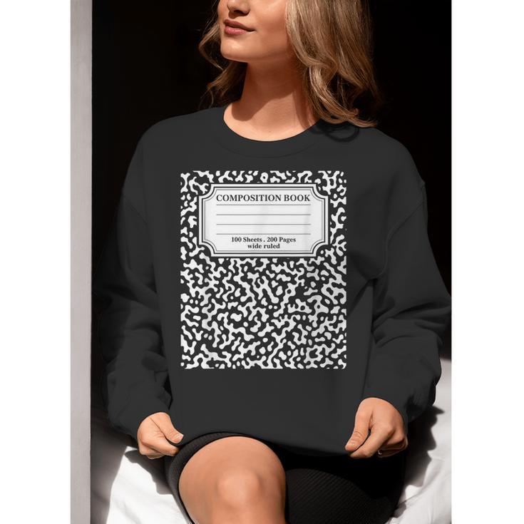 Composition Notebook Matching Group Halloween Teachers Women Crewneck Sweatshirt, funny gift Composition Notebook Matching Group Halloween Teachers Women Crewneck Sweatshirt, funny gift