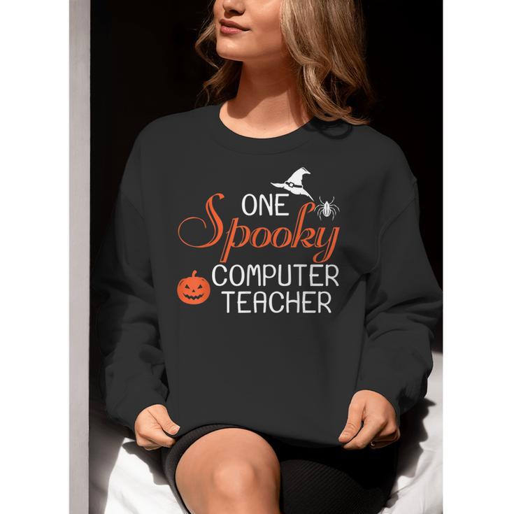 Computer Teacher Halloween Spooky Men Women Kids Women Crewneck Sweatshirt, funny gift Computer Teacher Halloween Spooky Men Women Kids Women Crewneck Sweatshirt, funny gift