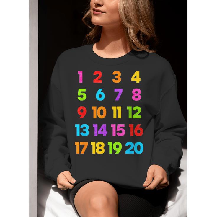 Counting 1-10 Learn To Count Number School Kids Teacher Women Crewneck Sweatshirt, funny gift Counting 1-10 Learn To Count Number School Kids Teacher Women Crewneck Sweatshirt, funny gift