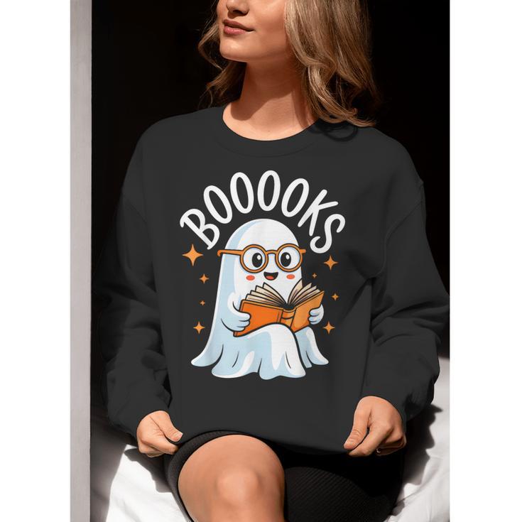 Cute Ghost Reading Book Librarian Teacher Halloween Costume Women Crewneck Sweatshirt, funny gift Cute Ghost Reading Book Librarian Teacher Halloween Costume Women Crewneck Sweatshirt, funny gift
