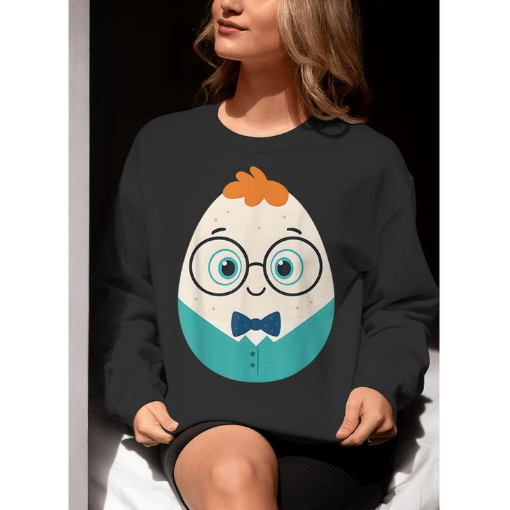 Cute Good Egg Teacher Halloween Costume Food Group Women Crewneck Sweatshirt, funny gift