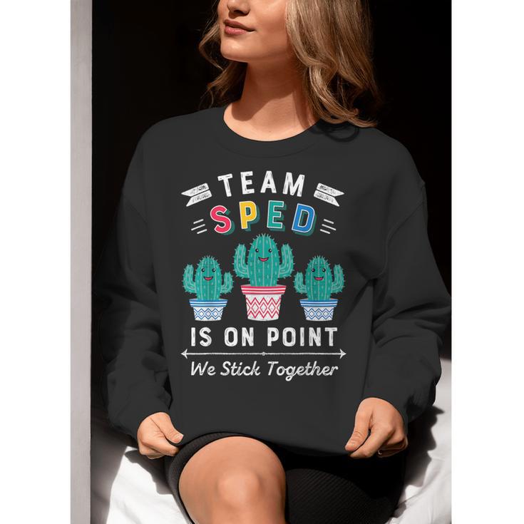 Cute SPED Teacher Special Education Cactus SPED Teacher Women Crewneck Sweatshirt, funny gift Cute SPED Teacher Special Education Cactus SPED Teacher Women Crewneck Sweatshirt, funny gift