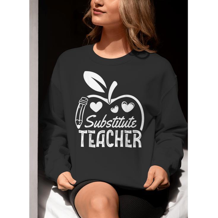 Cute Substitute Teacher Appreciation Men Women Women Crewneck Sweatshirt, funny gift Cute Substitute Teacher Appreciation Men Women Women Crewneck Sweatshirt, funny gift