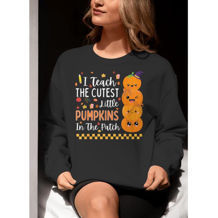 Cute Teacher Halloween For Women Men Teacher Pumpkin Women Crewneck Sweatshirt, funny gift Cute Teacher Halloween For Women Men Teacher Pumpkin Women Crewneck Sweatshirt, funny gift