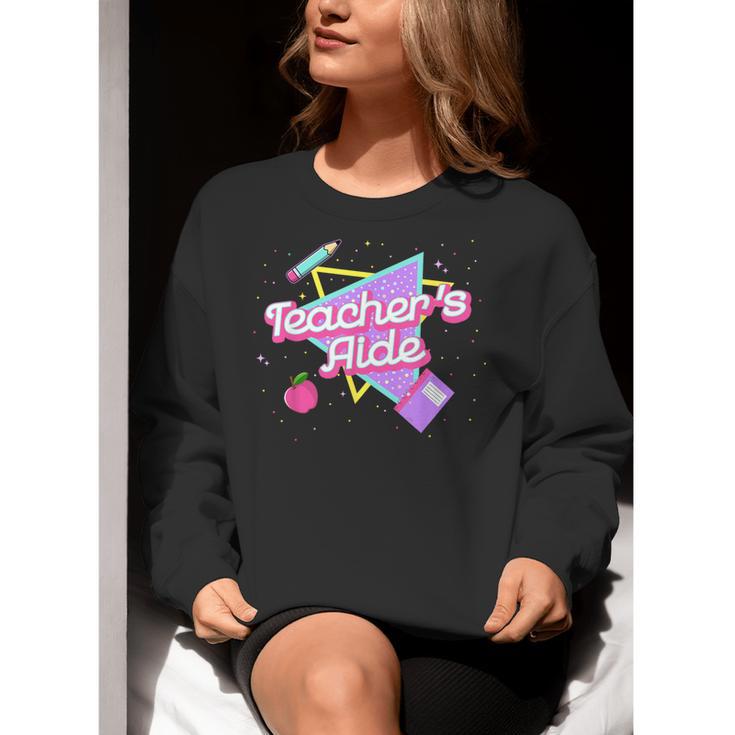 Cute Teacher's Aide Shirt 80's 90's Back To School For Men Women Women Crewneck Sweatshirt, funny gift Cute Teacher's Aide Shirt 80's 90's Back To School For Men Women Women Crewneck Sweatshirt, funny gift