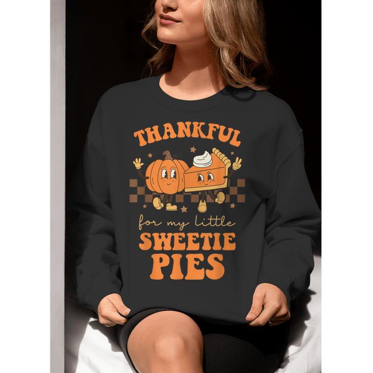 Cute Thanksgiving Teacher Thankful For My Sweetie Pies Mom Women Crewneck Sweatshirt, funny gift Cute Thanksgiving Teacher Thankful For My Sweetie Pies Mom Women Crewneck Sweatshirt, funny gift