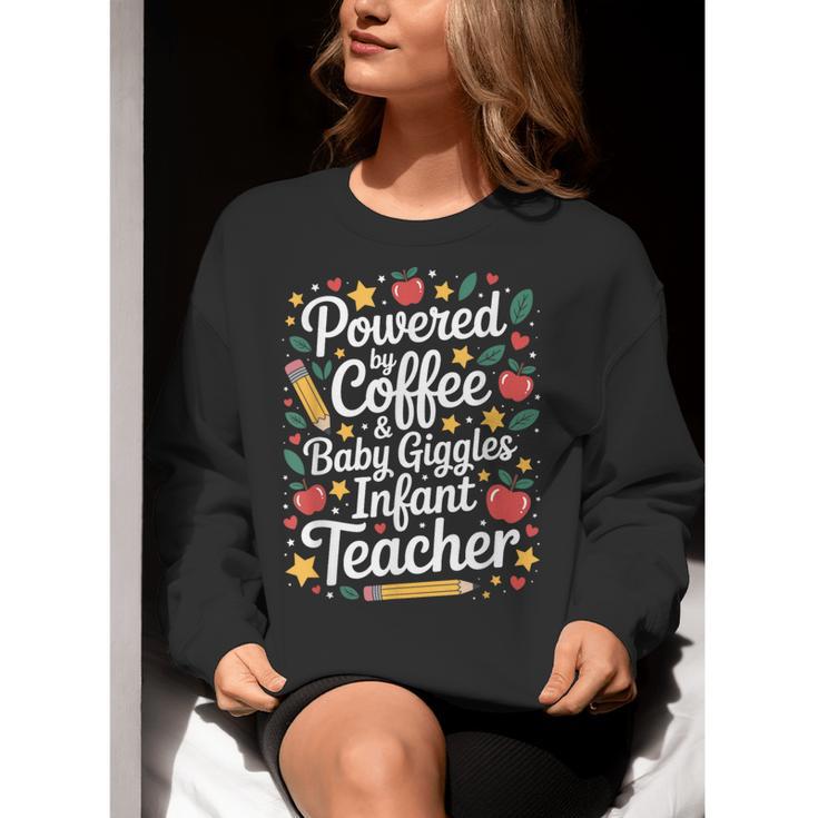 Daycare Provider Infant Teacher Quotes Toddler Teaching Women Crewneck Sweatshirt, funny gift