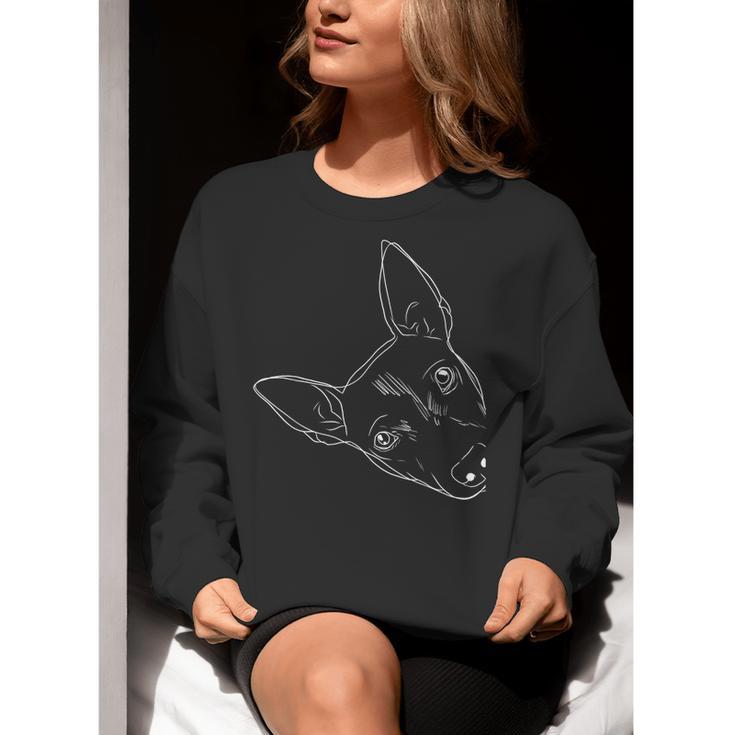 Dog American Hairless Terrier Women Crewneck Sweatshirt, funny gift