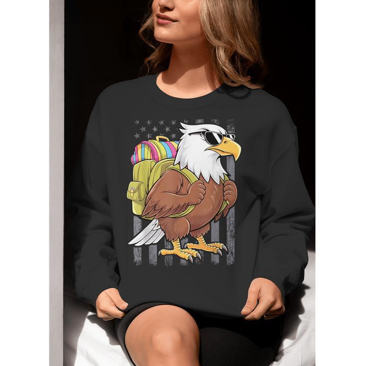 Eagle First Day Of School Teacher Back To School Eagle Women Crewneck Sweatshirt, funny gift Eagle First Day Of School Teacher Back To School Eagle Women Crewneck Sweatshirt, funny gift