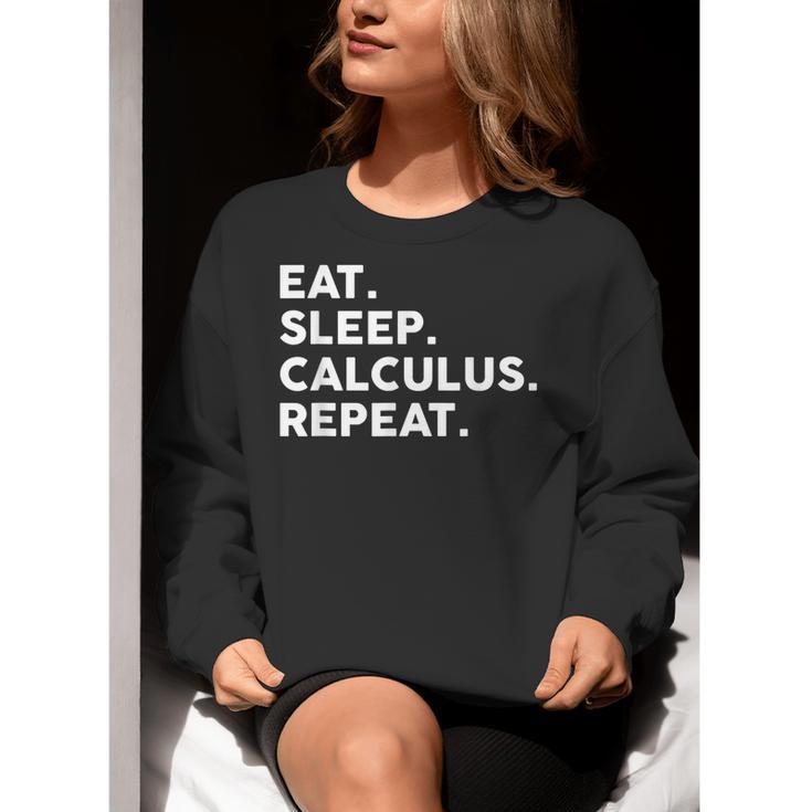 Eat Sleep Calculus Repeat Mathematics Math Teacher Women Crewneck Sweatshirt, funny gift Eat Sleep Calculus Repeat Mathematics Math Teacher Women Crewneck Sweatshirt, funny gift