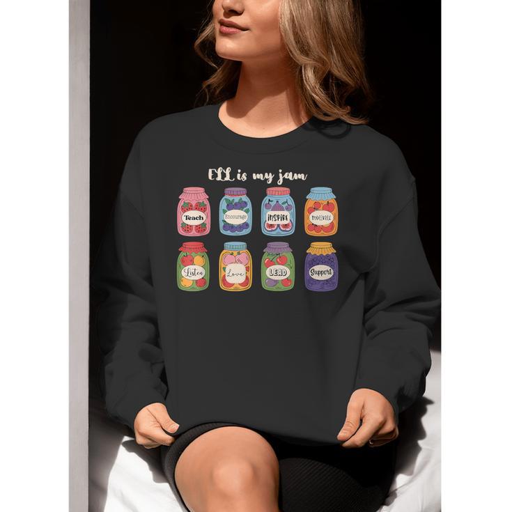 ELL Is My Jam English Language Learner Aide ELL Teacher Women Crewneck Sweatshirt, English Teacher Sweatshirts, funny gift ELL Is My Jam English Language Learner Aide ELL Teacher Women Crewneck Sweatshirt, English Teacher Sweatshirts, funny gift