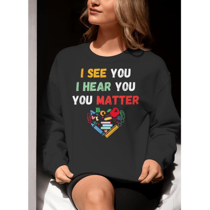 Emotional Intelligence Quote For School Counselor Teacher Women Crewneck Sweatshirt, funny gift