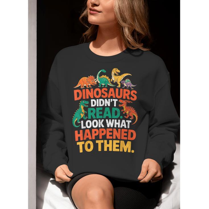 English Teacher Dinosaurs Didn’t Read What Happened To Them Women Crewneck Sweatshirt, English Teacher Sweatshirts, funny gift English Teacher Dinosaurs Didn’t Read What Happened To Them Women Crewneck Sweatshirt, English Teacher Sweatshirts, funny gift