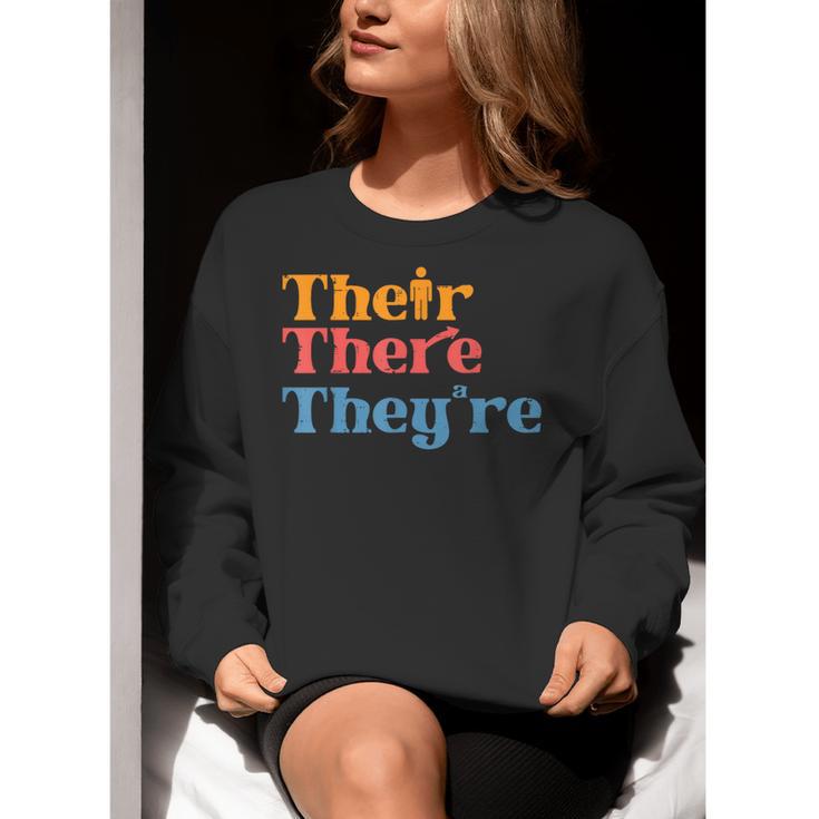 English Teacher Their There Theyre Grammar Men Women Women Crewneck Sweatshirt, English Teacher Sweatshirts, funny gift English Teacher Their There Theyre Grammar Men Women Women Crewneck Sweatshirt, English Teacher Sweatshirts, funny gift