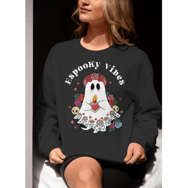Espooky Vibes Maestra Halloween Spanish Mexican Teacher Women Crewneck Sweatshirt, funny gift Espooky Vibes Maestra Halloween Spanish Mexican Teacher Women Crewneck Sweatshirt, funny gift