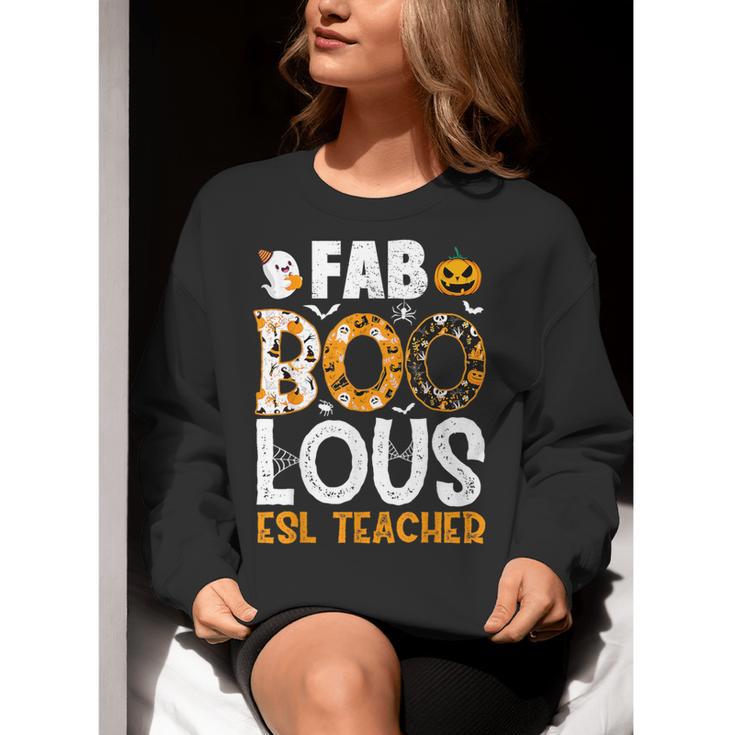 Faboolous ESL ESOL Teacher Spooky Teacher Halloween Costume For Men Women Women Crewneck Sweatshirt, Esl Teacher Sweatshirts, funny gift Faboolous ESL ESOL Teacher Spooky Teacher Halloween Costume For Men Women Women Crewneck Sweatshirt, Esl Teacher Sweatshirts, funny gift