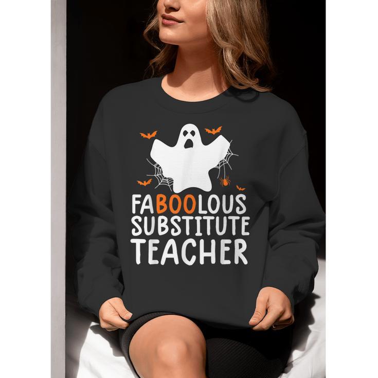 Faboolous Substitute Teacher Halloween Costume Women Crewneck Sweatshirt, funny gift