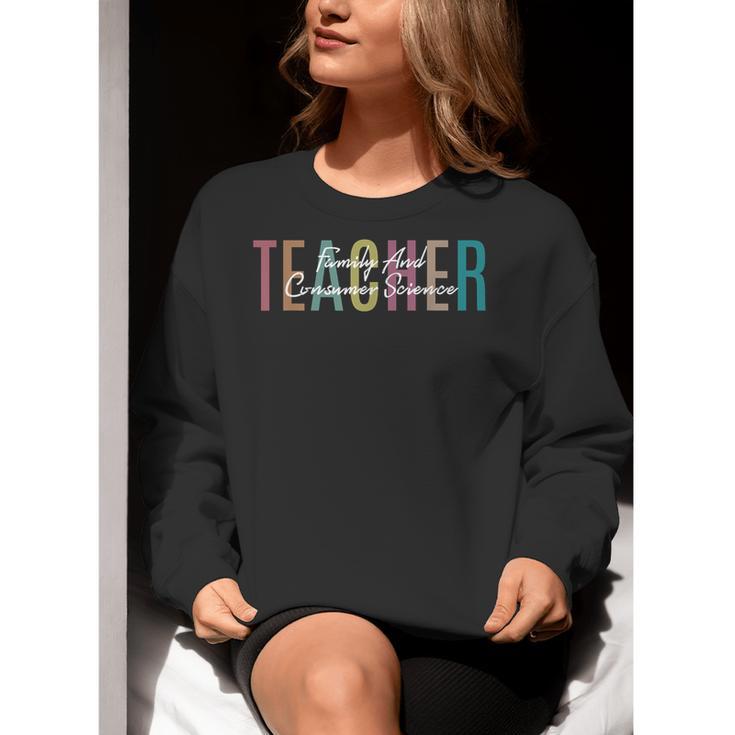 FACS Teacher Family And Consumer Science Teacher Women Crewneck Sweatshirt, Science Teacher Sweatshirts, funny gift