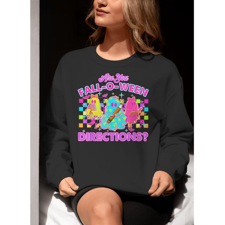 Are You Fall-O-Ween Directions Teacher Ghost Halloween Women Crewneck Sweatshirt, funny gift Are You Fall-O-Ween Directions Teacher Ghost Halloween Women Crewneck Sweatshirt, funny gift