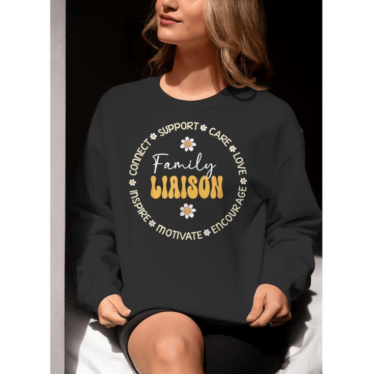 Family Liaison Back To School Teacher Appreciation Week Women Crewneck Sweatshirt, funny gift Family Liaison Back To School Teacher Appreciation Week Women Crewneck Sweatshirt, funny gift