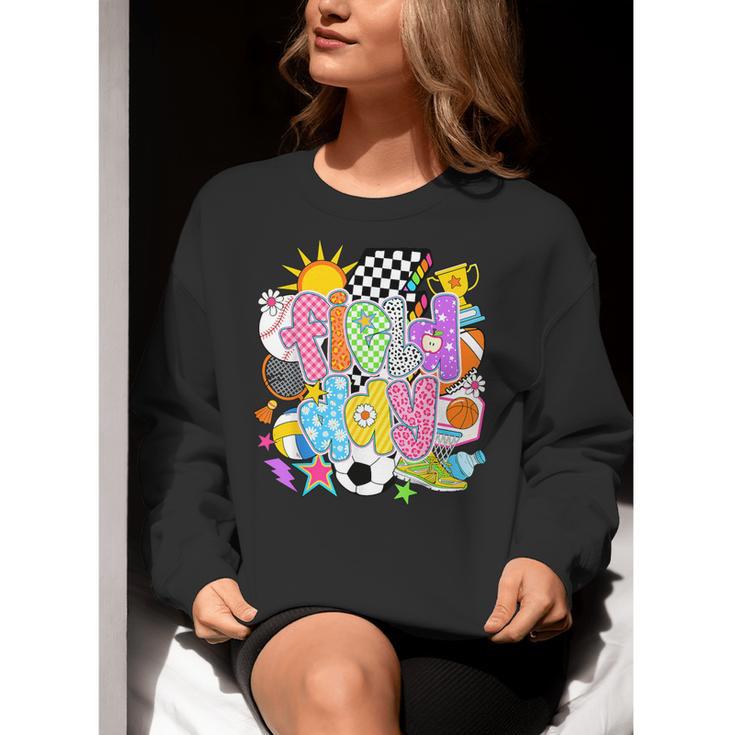 Field Day Fun Day Let The Games Begin Field Trip Teacher Kid Women Crewneck Sweatshirt, funny gift Field Day Fun Day Let The Games Begin Field Trip Teacher Kid Women Crewneck Sweatshirt, funny gift