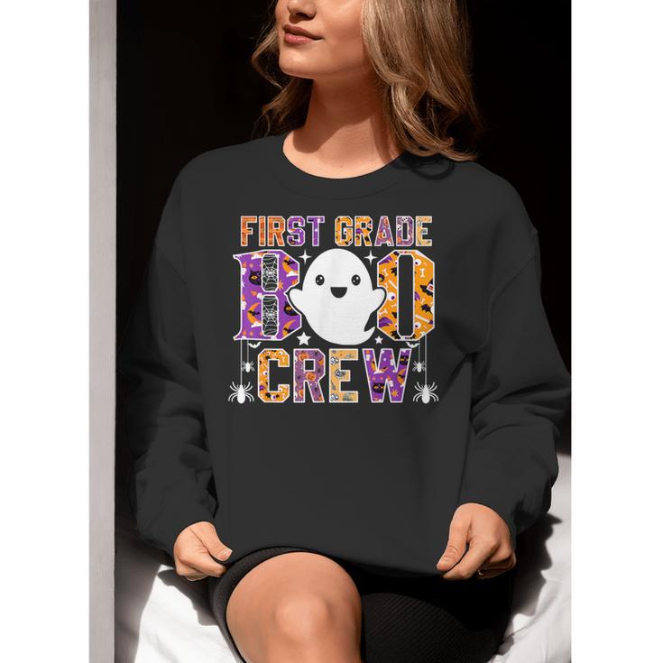 First Grade Boo Crew Teacher Student Halloween Costume Women Crewneck Sweatshirt, First Grade Teacher Sweatshirts, funny gift First Grade Boo Crew Teacher Student Halloween Costume Women Crewneck Sweatshirt, First Grade Teacher Sweatshirts, funny gift
