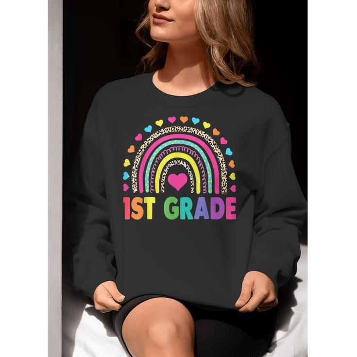 First Grade Rainbow Girls Boys Teacher Team 1st Grade Squad Women Crewneck Sweatshirt, First Grade Teacher Sweatshirts, funny gift First Grade Rainbow Girls Boys Teacher Team 1st Grade Squad Women Crewneck Sweatshirt, First Grade Teacher Sweatshirts, funny gift