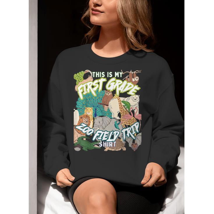 First Grade Zoo Field Trip Matching Student Teacher Class Women Crewneck Sweatshirt, First Grade Teacher Sweatshirts, funny gift First Grade Zoo Field Trip Matching Student Teacher Class Women Crewneck Sweatshirt, First Grade Teacher Sweatshirts, funny gift