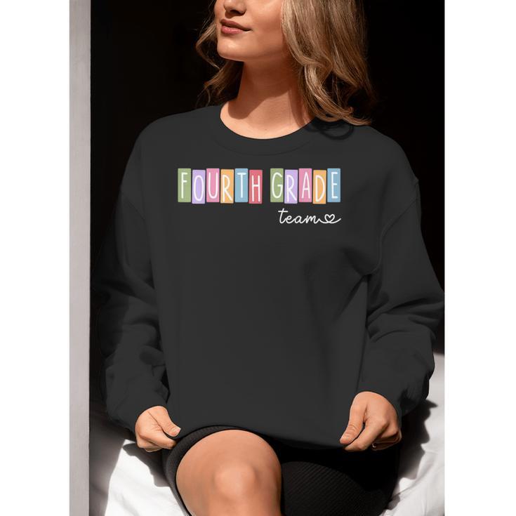 Fourth Grade Team 4th Grade Teacher Girls Boys Women Crewneck Sweatshirt, 4th Grade Teacher Sweatshirts, funny gift Fourth Grade Team 4th Grade Teacher Girls Boys Women Crewneck Sweatshirt, 4th Grade Teacher Sweatshirts, funny gift