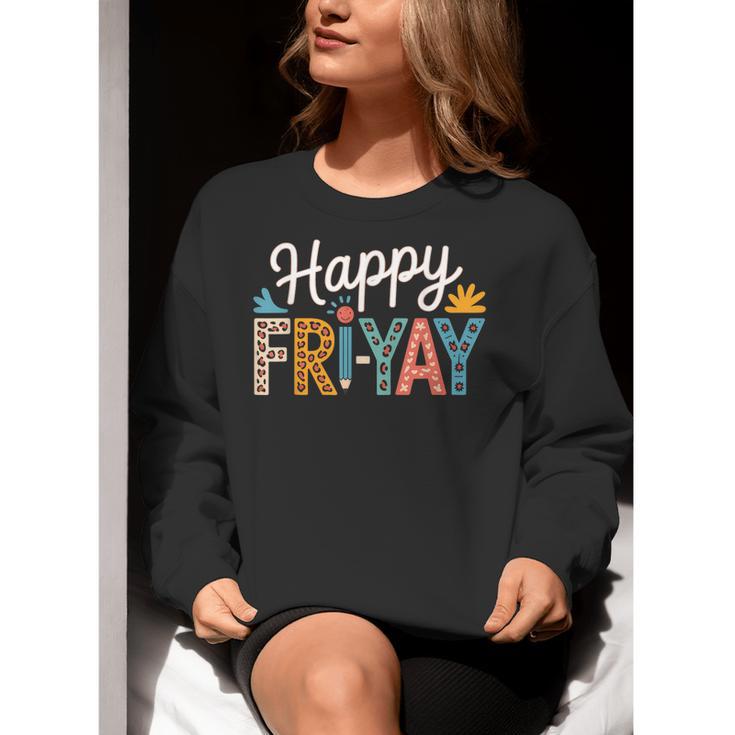 Fri-Yay Teacher Fry Yay Friday Weekend Happy Fri-Yay Women Crewneck Sweatshirt, funny gift Fri-Yay Teacher Fry Yay Friday Weekend Happy Fri-Yay Women Crewneck Sweatshirt, funny gift
