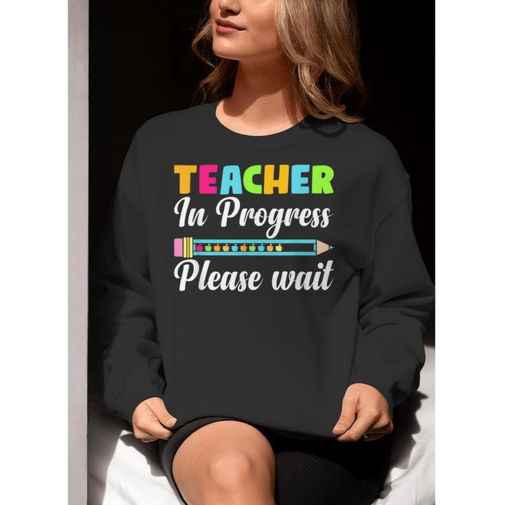 Future Teacher Cool Teacher In Progress Please Wait Women Crewneck Sweatshirt, Future Teacher Sweatshirts, funny gift Future Teacher Cool Teacher In Progress Please Wait Women Crewneck Sweatshirt, Future Teacher Sweatshirts, funny gift