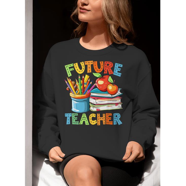 Future Teacher Costume For Kids Back To School Boy Girl Women Crewneck Sweatshirt, Future Teacher Sweatshirts, funny gift