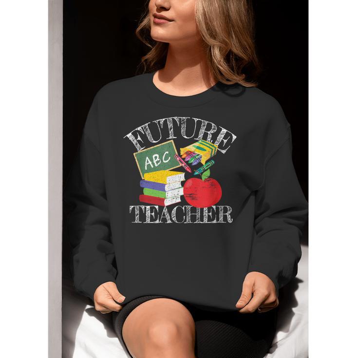 Future Teacher Costume Tee For Men Women Adults And Kids Women Crewneck Sweatshirt, Future Teacher Sweatshirts, funny gift