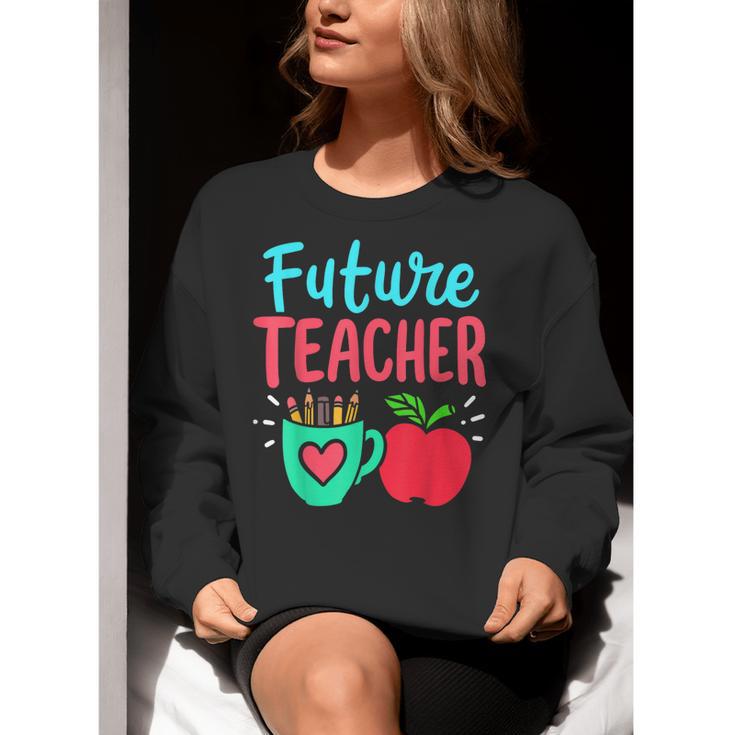 Future Teacher Education Student Women Crewneck Sweatshirt, Future Teacher Sweatshirts, funny gift