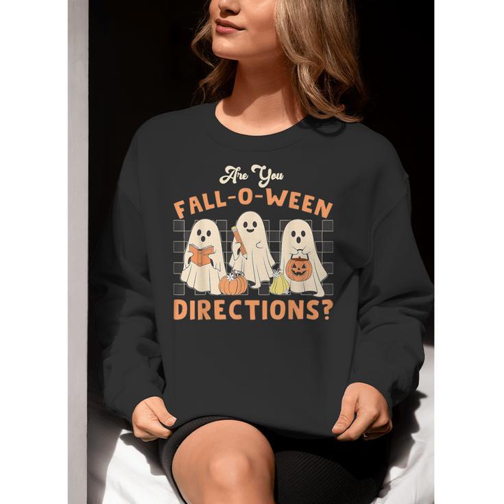 Ghost Are You Fall-O-Ween Directions Teacher Halloween Women Crewneck Sweatshirt, funny gift Ghost Are You Fall-O-Ween Directions Teacher Halloween Women Crewneck Sweatshirt, funny gift