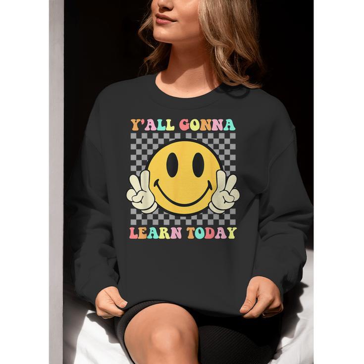 You All Gonna Learn Today Shirt Retro Groovy Teacher Life Women Crewneck Sweatshirt, Groovy Teacher Sweatshirts, funny gift You All Gonna Learn Today Shirt Retro Groovy Teacher Life Women Crewneck Sweatshirt, Groovy Teacher Sweatshirts, funny gift