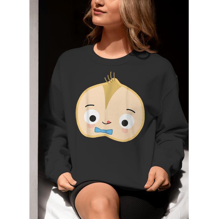 Good Egg Teacher Halloween Costume Group The Cool Bean Women Crewneck Sweatshirt, funny gift