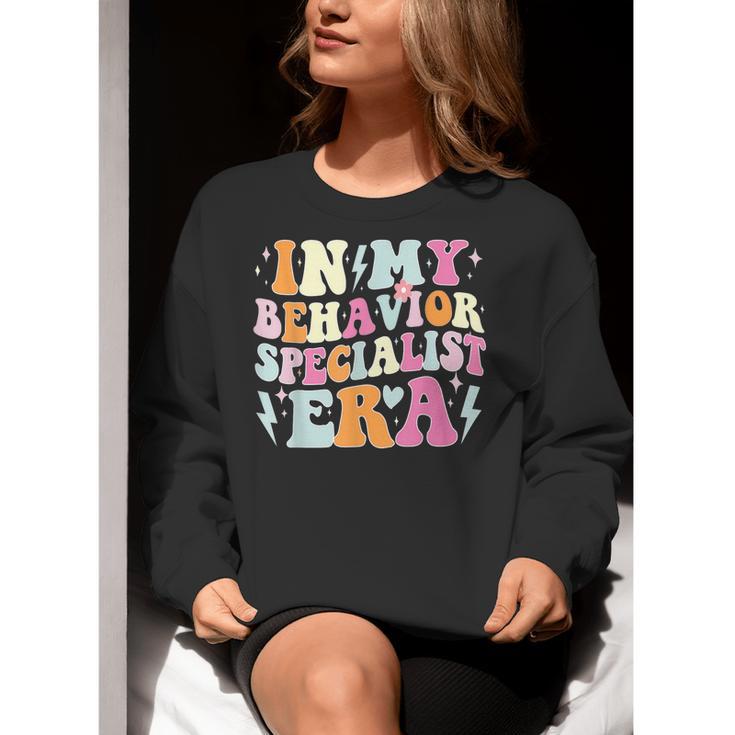 Groovy In My Behavior Specialist Era Behavior Teachers Women Crewneck Sweatshirt, funny gift Groovy In My Behavior Specialist Era Behavior Teachers Women Crewneck Sweatshirt, funny gift