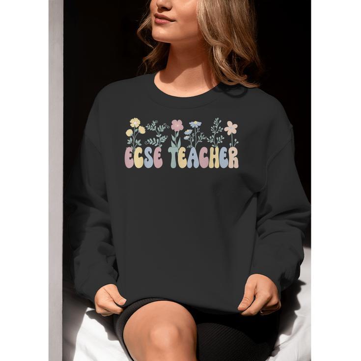 Groovy ECSE Early Childhood Special Education Teacher Women Crewneck Sweatshirt, Groovy Teacher Sweatshirts, funny gift Groovy ECSE Early Childhood Special Education Teacher Women Crewneck Sweatshirt, Groovy Teacher Sweatshirts, funny gift