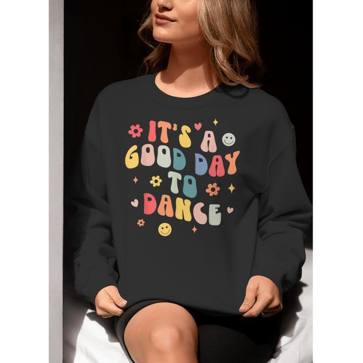 Groovy Its A Good Day To Dance Dance Teacher Women Crewneck Sweatshirt, Groovy Teacher Sweatshirts, funny gift Groovy Its A Good Day To Dance Dance Teacher Women Crewneck Sweatshirt, Groovy Teacher Sweatshirts, funny gift
