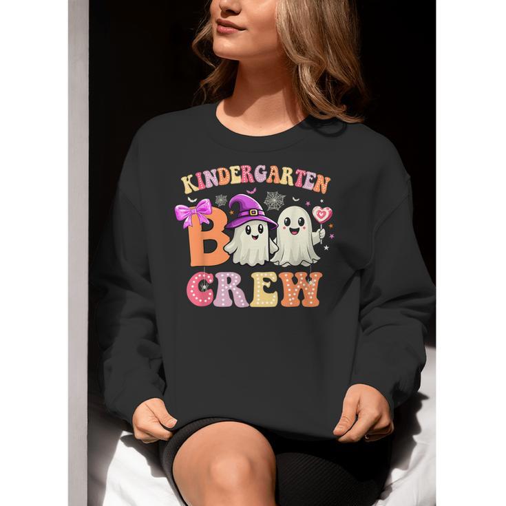 Groovy Kindergarten Boo Crew Kinder Halloween Teacher Kids Women Crewneck Sweatshirt, Groovy Teacher Sweatshirts, funny gift Groovy Kindergarten Boo Crew Kinder Halloween Teacher Kids Women Crewneck Sweatshirt, Groovy Teacher Sweatshirts, funny gift